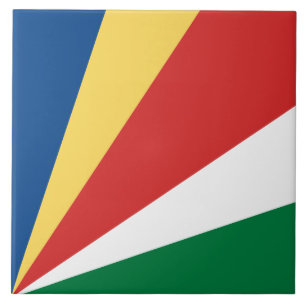 Seychellerna flagga kakelplatta