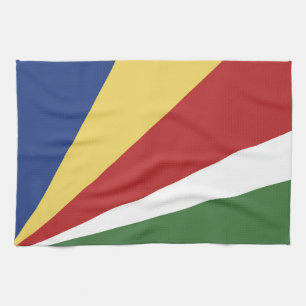 Seychellerna flagga kökshandduk