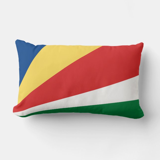 Seychellerna Flagga Lumbarkudde (Framsida)