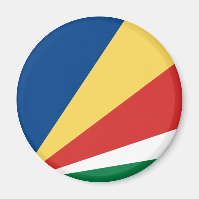 Seychellerna Flagga Magnet (Framsidan)