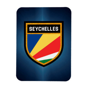Seychellerna Flagga Magnet