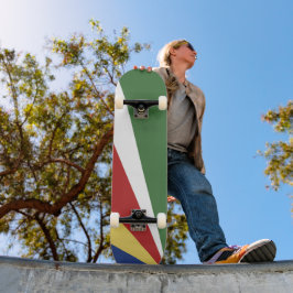 Seychellerna flagga mini skateboard bräda 18,5 cm
