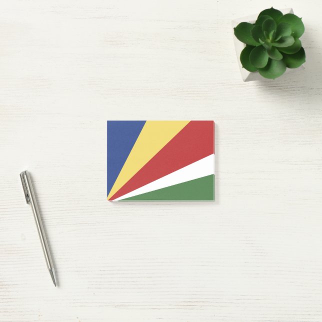 Seychellerna flagga post-it block (Kontor)