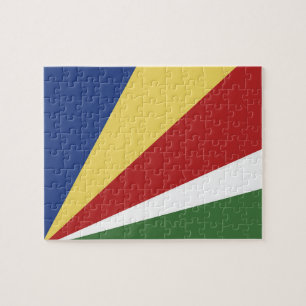 Seychellerna flagga pussel