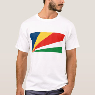 Seychellerna flaggaT-tröja T Shirt