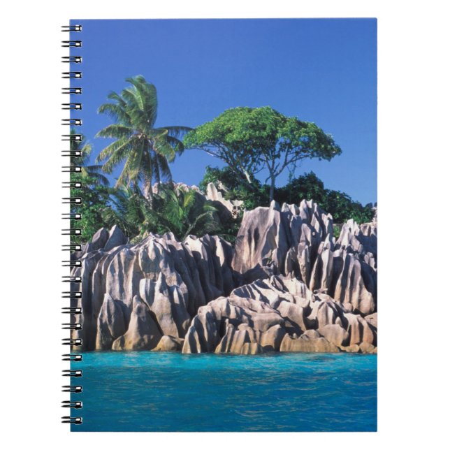 Seychellerna. Ilot St. Pierre (nära Praslin) Anteckningsbok (Framsidan)