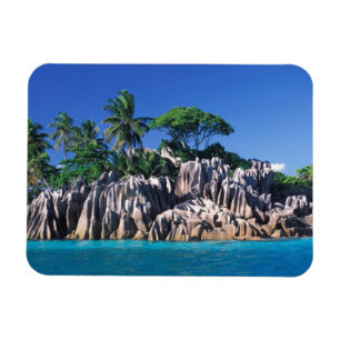 Seychellerna. Ilot St. Pierre (nära Praslin) Magnet