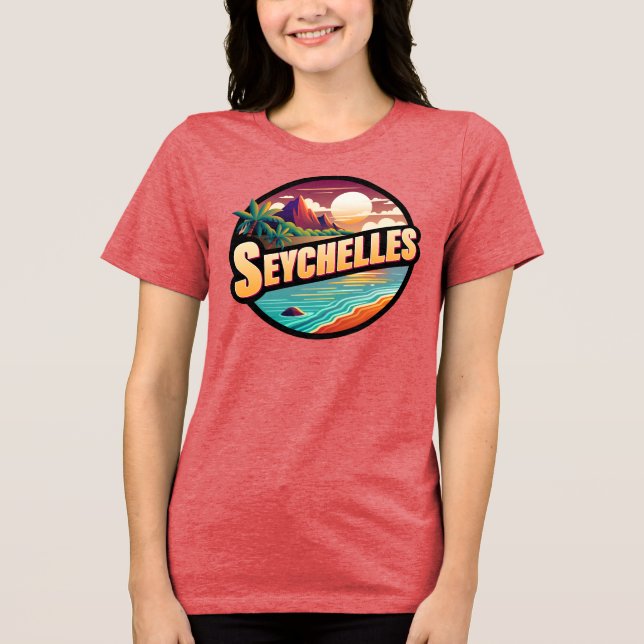 Seychellerna, Indiska oceanen T Shirt (Framsida)