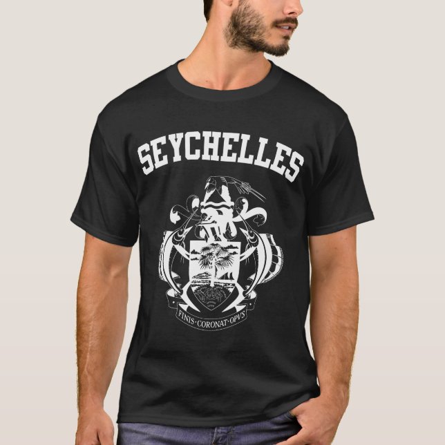 Seychellerna Jackar om Arm T Shirt (Framsida)