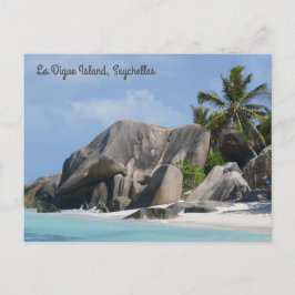 Seychellerna La Digue Island Postcard Vykort