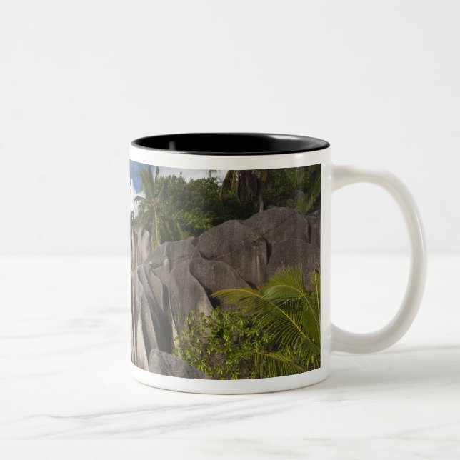 Seychellerna, La Digue-ön, L'Union Estate Två-Tonad Mugg (Höger)