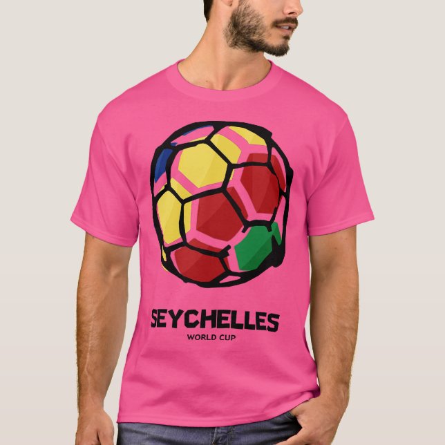 Seychellerna landsflagga t shirt (Framsida)