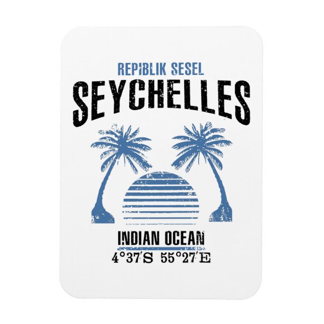 Seychellerna Magnet (Vertikal)