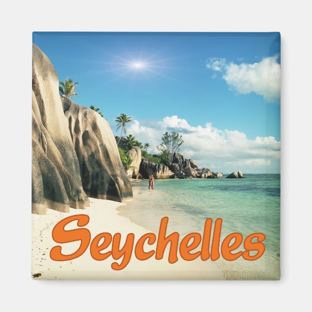 Seychellerna Magnet (Framsidan)