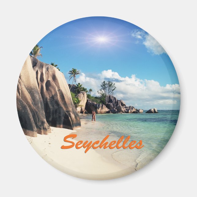 Seychellerna Magnet (Framsidan)