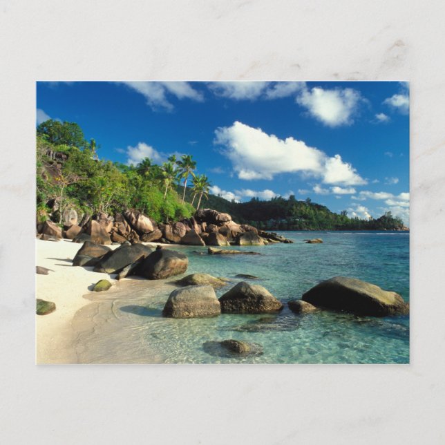 Seychellerna, Mahe Island, Anse Royale Beach. 3 Vykort (Framsida)