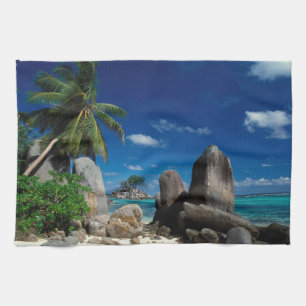 Seychellerna, Mahe Island, Anse Royale Beach. Kökshandduk