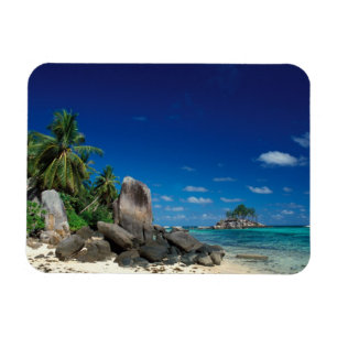 Seychellerna, Mahe Island, Anse Royale Beach. Magnet
