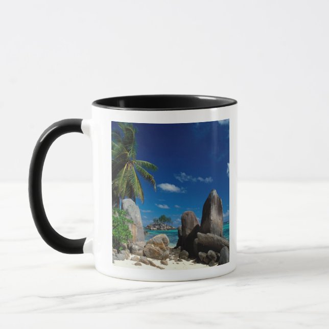 Seychellerna, Mahe Island, Anse Royale Beach. Mugg (Vänster)