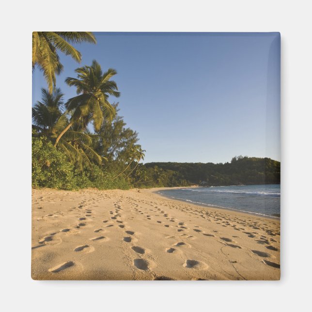 Seychellerna, Mahe Island, Anse Takamaka strand, 2 Magnet (Framsidan)