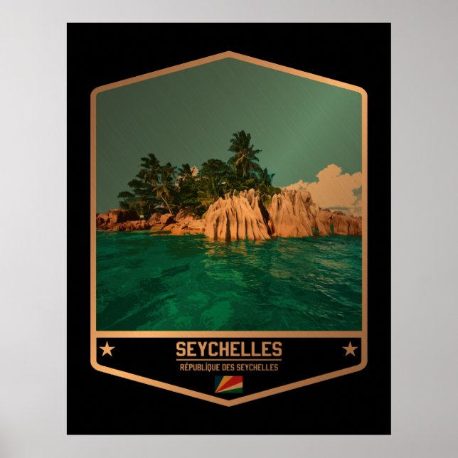 Seychellerna Poster (Framsidan)