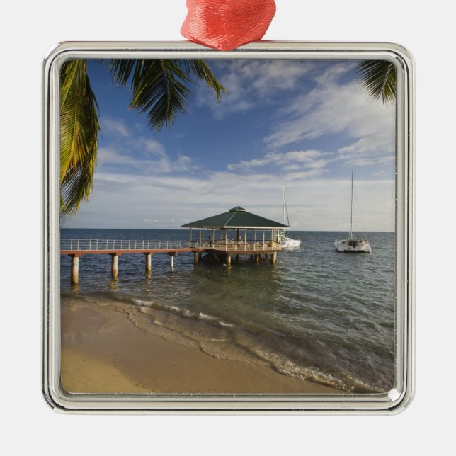 Seychellerna, Praslin Island, Anse Bois de Rose, Julgransprydnad Metall (Framsidan)