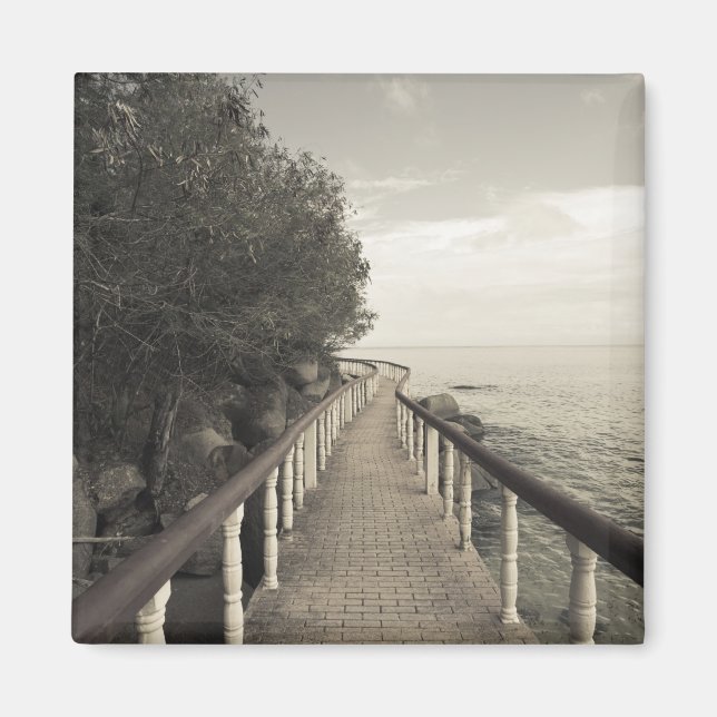 Seychellerna, Praslin Island, Anse Bois de Rose, Magnet (Framsidan)