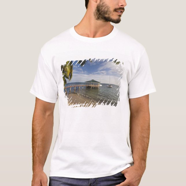 Seychellerna, Praslin Island, Anse Bois de Rose, Tee Shirt (Framsida)