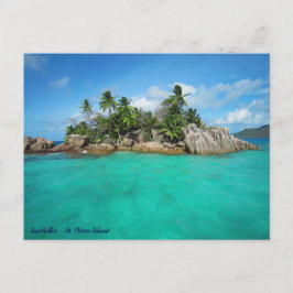 Seychellerna, Praslin - Tropik ön - Foto Vykort