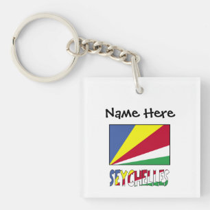 Seychellerna Seychellois Flagga Svart Personaliser