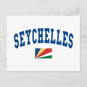Seychellerna Stil Vykort