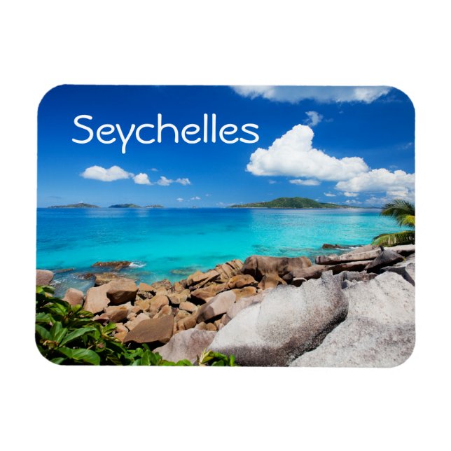 Seychellerna. Stones kusten Magnet (Horisontell)