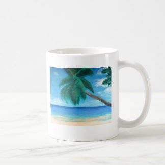"Seychellerna" Tropical Island Beach Art Coffee Mu Kaffemugg