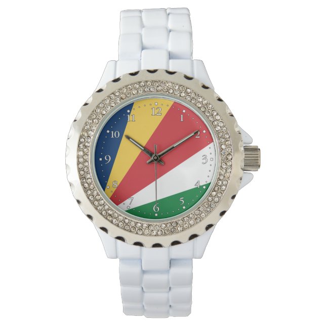 Seychellernas flagga armbandsur (Framsida)