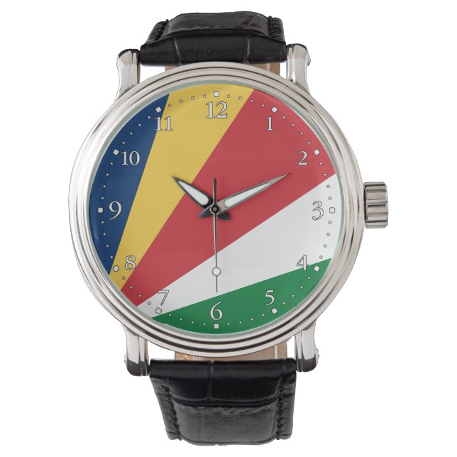 Seychellernas flagga armbandsur (Framsida)
