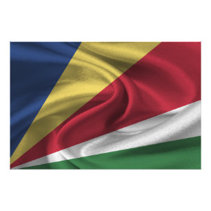 Seychellernas flagga fototryck