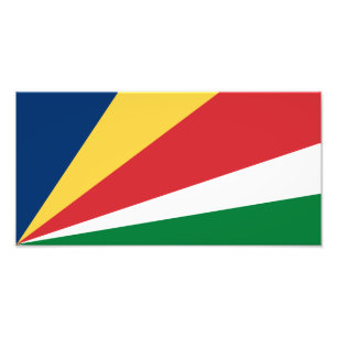 Seychellernas flagga fototryck