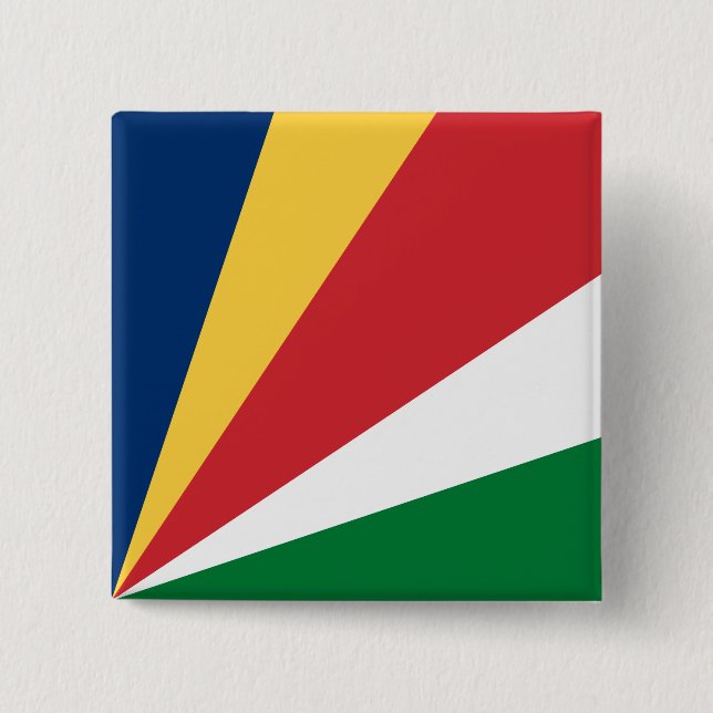 Seychellernas flagga knapp (Framsida)