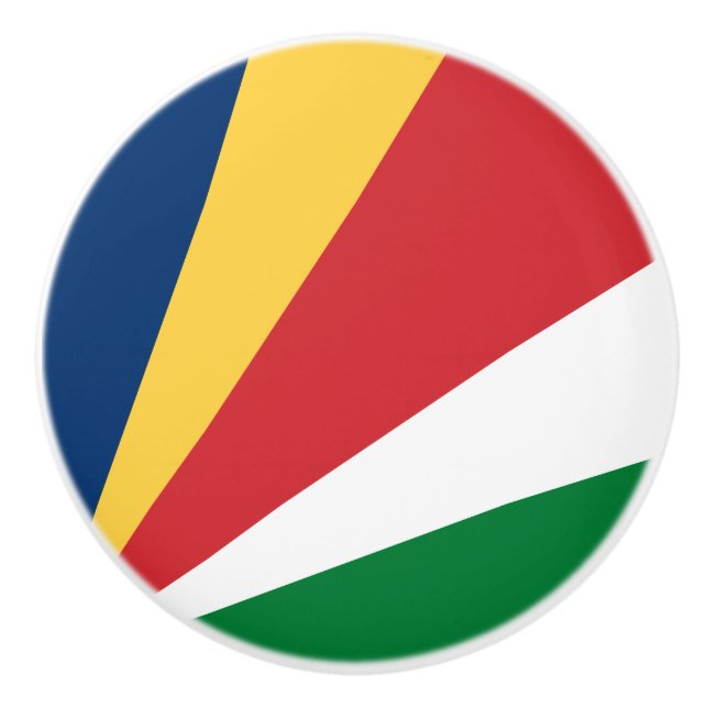 Seychellernas flagga knopp (Framsidan)