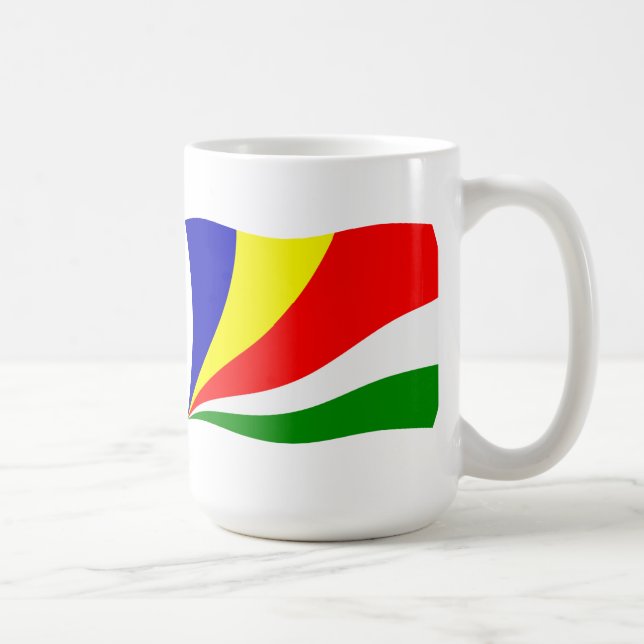 Seychellernas flagga mugg (Höger)