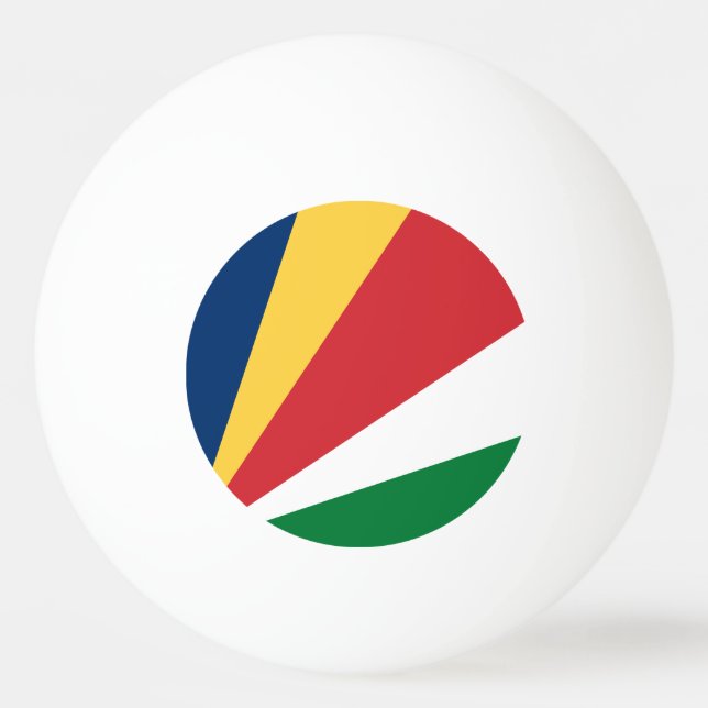 Seychellernas flagga pingisboll (Framsidan)