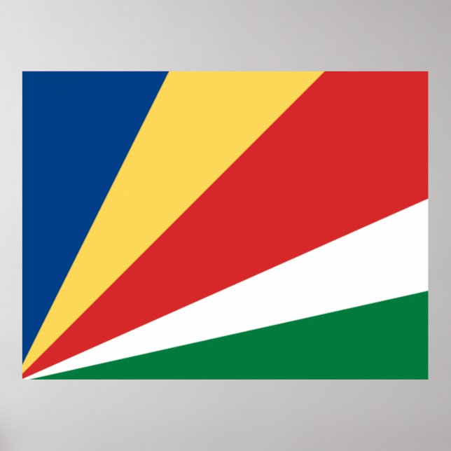 Seychellernas flagga poster (Framsidan)