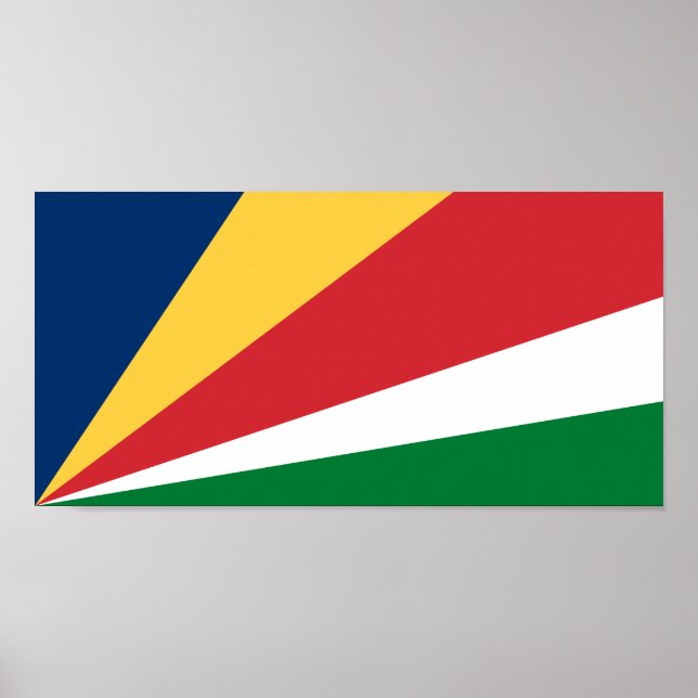 Seychellernas flagga poster (Framsidan)