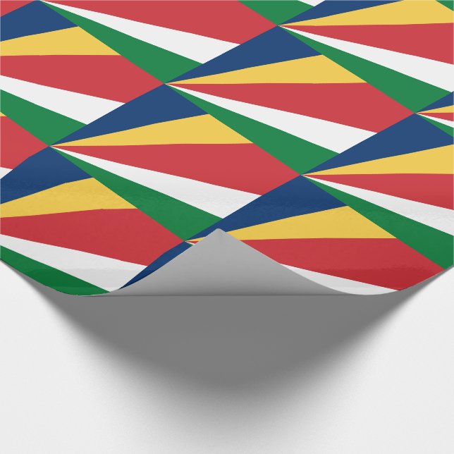 Seychellernas flagga presentpapper (Hörn)