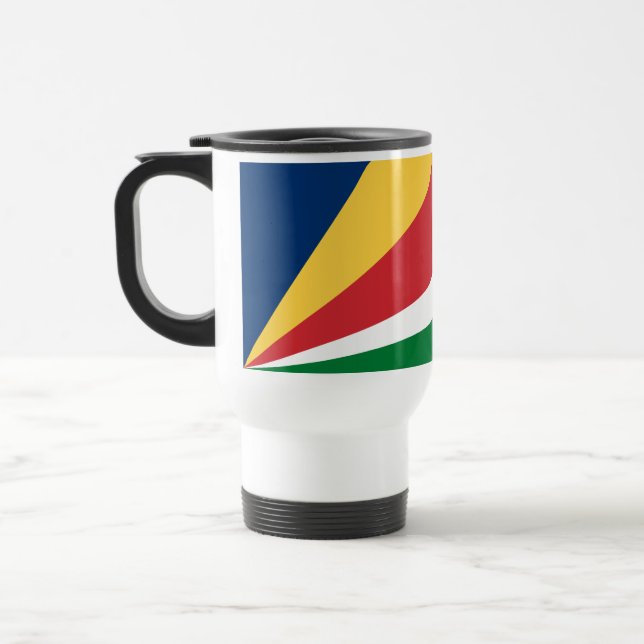 Seychellernas flagga resemugg (Vänster)