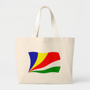 Seychellernas flagga shoppingväska jumbo tygkasse