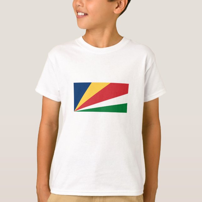 Seychellernas flagga t shirt (Framsida)
