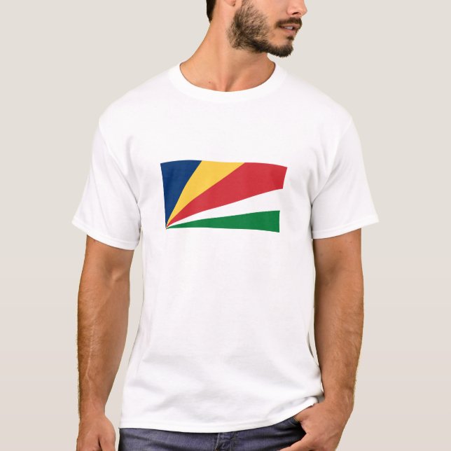 Seychellernas flagga t shirt (Framsida)
