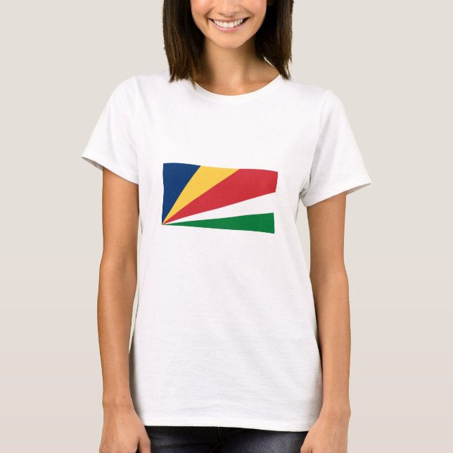 Seychellernas flagga t shirt (Framsida)