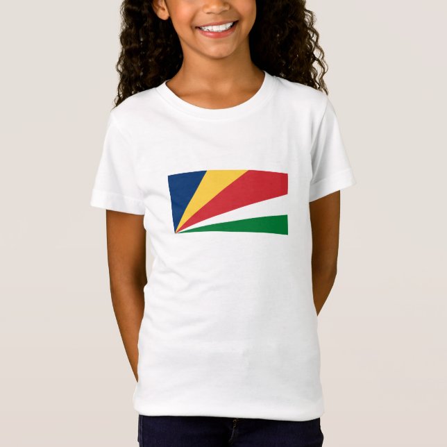 Seychellernas flagga t shirt (Framsida)